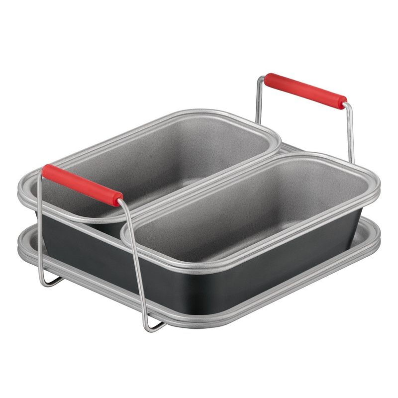 Casa si Gradina - Bucatarie si vesela - Vase pentru gatit - Tavi copt - Set de 5 accesorii Tefal Dail'Easy J701S544 pentru friteuza de 4.6 L, invelis antiaderent, otel carbon, tava perforata - Infinity.ro