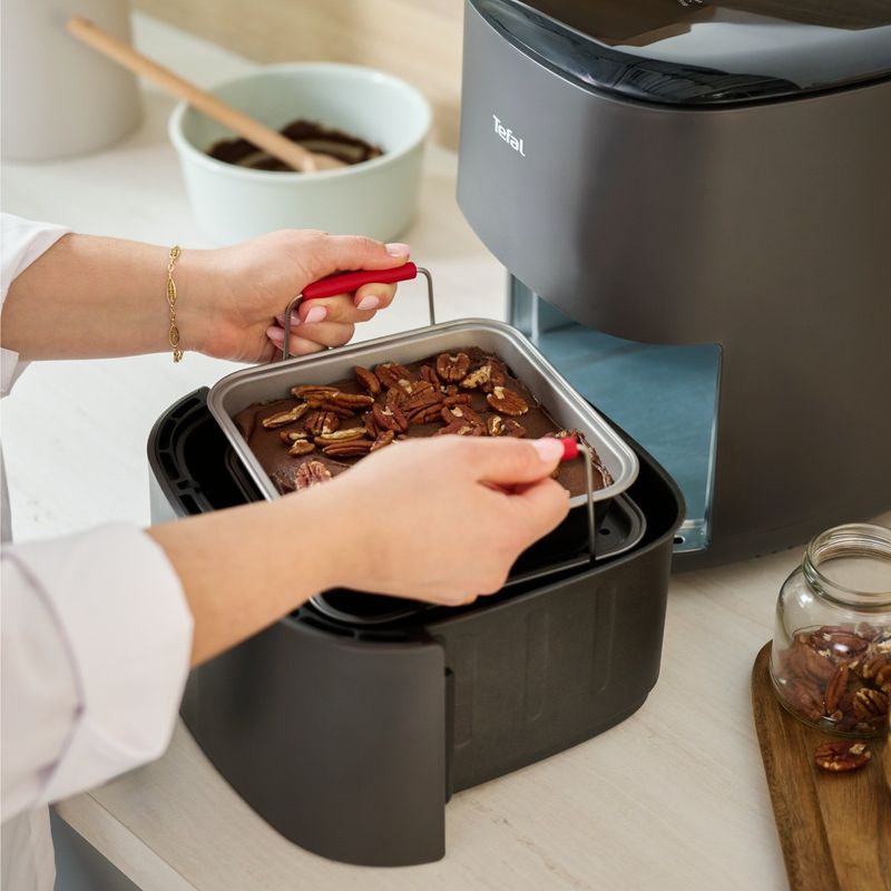 Casa si Gradina - Bucatarie si vesela - Vase pentru gatit - Tavi copt - Set de 3 accesorii Tefal Dail'Easy J701S344 pentru friteuze de 4.6 L, invelis antiaderent, otel carbon, tava perforata - Infinity.ro