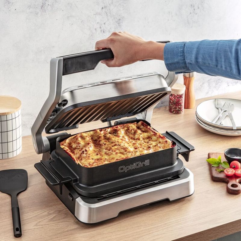 Casa si Gradina - Bucatarie si vesela - Vase pentru gatit - Tavi copt - Accesoriu tava pentru coacere Tefal Snacking & Baking XA732810, 1.6 L, compatibil cu gratarul electric OptiGrill 4 in 1 - Infinity.ro