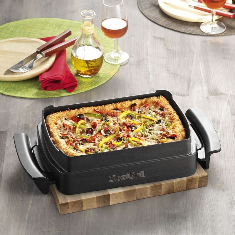 Casa si Gradina - Bucatarie si vesela - Vase pentru gatit - Tavi copt - Accesoriu tava pentru coacere Tefal Snacking & Baking XA732810, 1.6 L, compatibil cu gratarul electric OptiGrill 4 in 1 - Infinity.ro