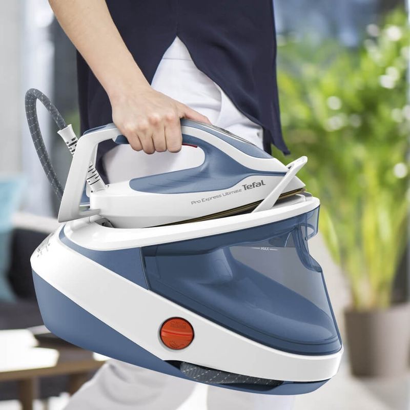 Electronice si Electrocasnice - Ingrijirea tesaturilor - Statii de calcat - Statie de calcat de inalta presiune Tefal Pro Express Ultimate GV9710E0, 3000W, 7.6 bari, jet de abur 580 g/min, abur - Infinity.ro