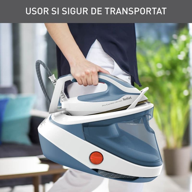 Electronice si Electrocasnice - Ingrijirea tesaturilor - Statii de calcat - Statie de calcat de inalta presiune Tefal Pro Express Ultimate GV9710E0, 3000W, 7.6 bari, jet de abur 580 g/min, abur - Infinity.ro