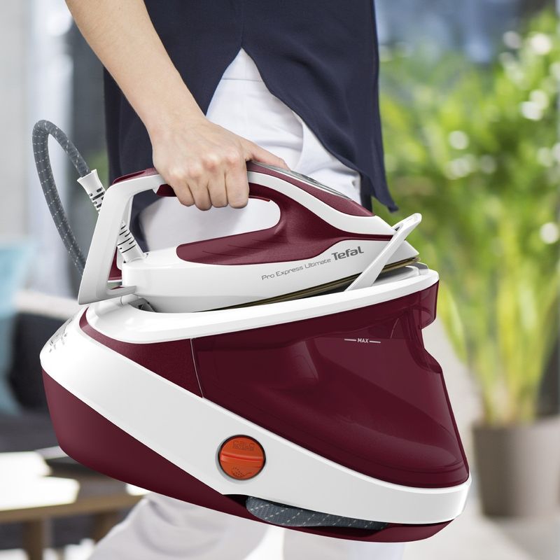Electronice si Electrocasnice - Ingrijirea tesaturilor - Statii de calcat - Statie de calcat Tefal Pro Express Ultimate GV9711E0, 3000W, 7,5 bari, jet de abur 590 g/min, abur variabil 0-155 - Infinity.ro