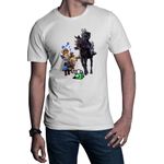 Fashion, accesorii si bijuterii - Barbati - Imbracaminte - Tricouri si bluze barbati - Tricou barbati Clash Royale Among Horse Witcher Ride Strategy, alb, marime 3XL - Infinity.ro