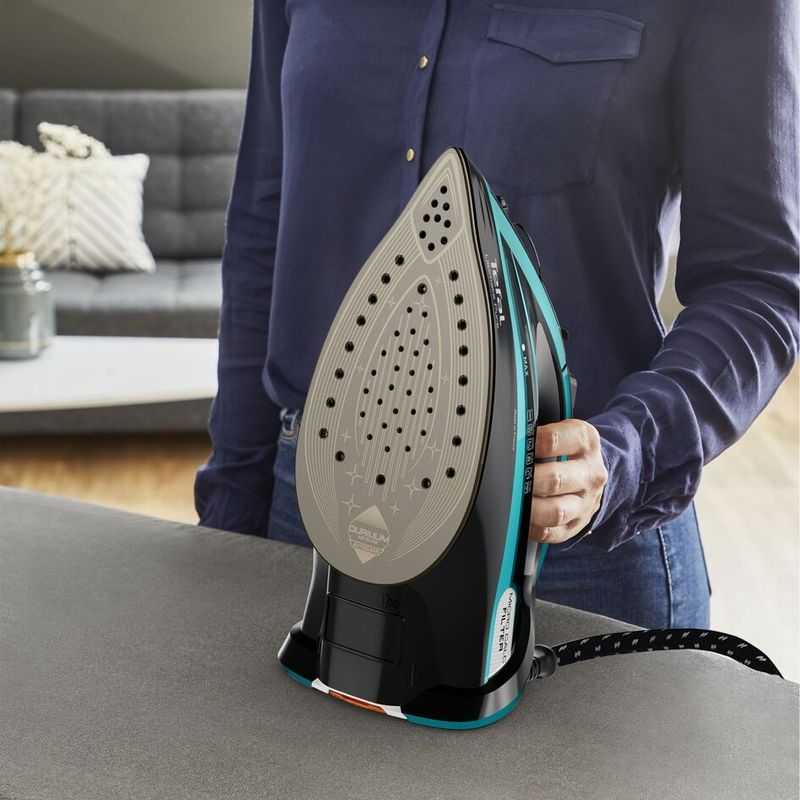 Electronice si Electrocasnice - Ingrijirea tesaturilor - Fiare de calcat - Fier de calcat Tefal FV9844E0 Ultimate Pure, 3200 W, Talpa Durilium AirGlide Autoclean, jet de aburi 250gr/min - Infinity.ro