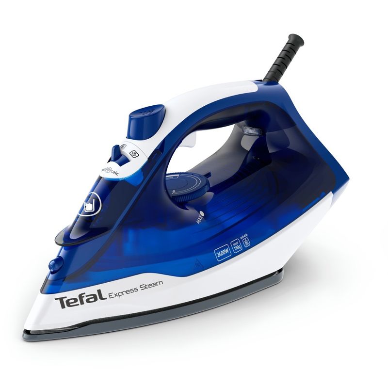 Electronice si Electrocasnice - Ingrijirea tesaturilor - Fiare de calcat - Fier de calcat Tefal Express Steam FV2838E0, 2400W, jet de abur 180 g/min, abur variabil 40 g/min, 270 ml, functie - Infinity.ro