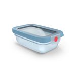 Casa si Gradina - Bucatarie si vesela - Organizare si depozitare bucatarie - Cutii alimentare - Set de 3 caserole Tefal ONEClick N1230510, 0.3 L, plastic, inchidere 100% etansa, albastru - Infinity.ro