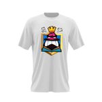 Fashion, accesorii si bijuterii - Barbati - Imbracaminte - Tricouri si bluze barbati - Tricou barbati Clash Royale King Mad, alb, marime 2XL - Infinity.ro