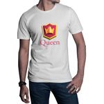 Fashion, accesorii si bijuterii - Barbati - Imbracaminte - Tricouri si bluze barbati - Tricou barbati Clash Royale Queen Icon Player Save Great, alb, marime 2XL - Infinity.ro