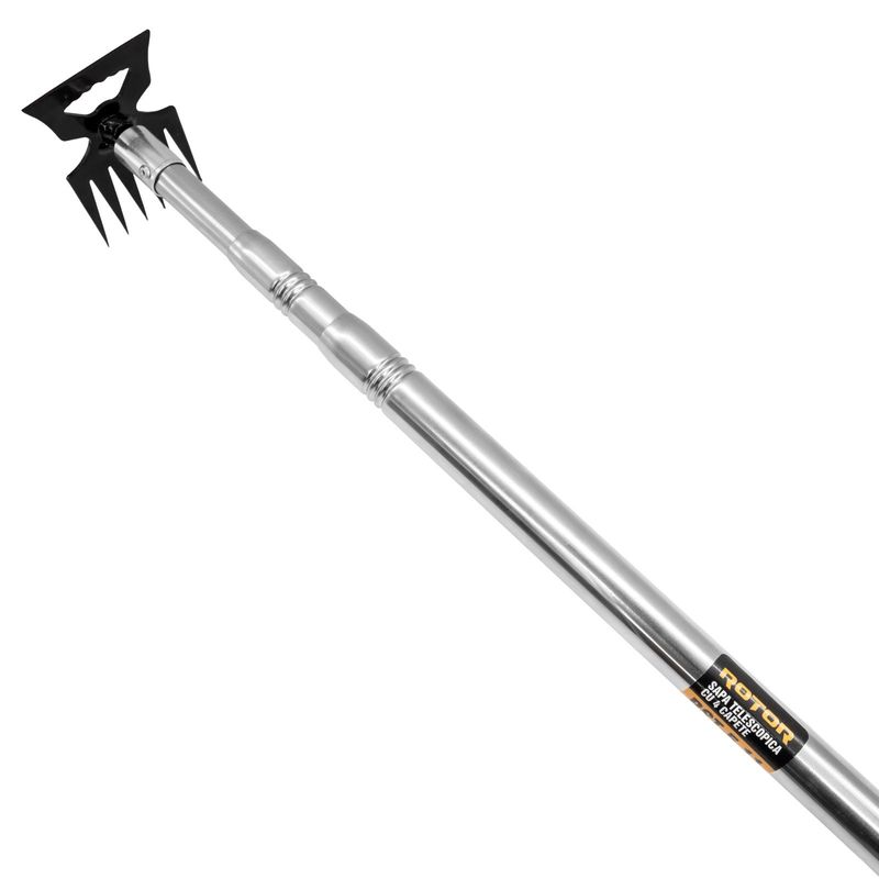 Casa si Gradina - Gradinarit si plante - Unelte gradinarit - Lopeti si unelte de sapat - Set sapa telescopica multifunctionala cu 4 capete (11, 8, 6, 5 dinti) ROTOR RST-5.11 - Infinity.ro