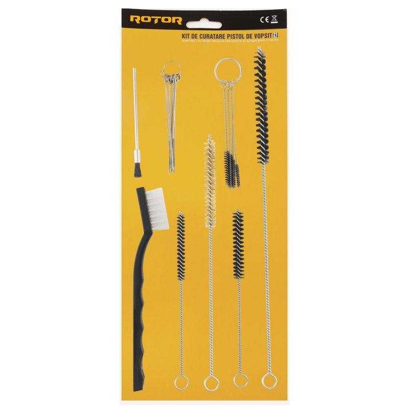 Casa si Gradina - Constructii - Vopsea si tencuieli - Pistoale si sisteme de vopsit si tencuit - Kit de curatare pistol de vopsit 21 perii ROTOR - Infinity.ro