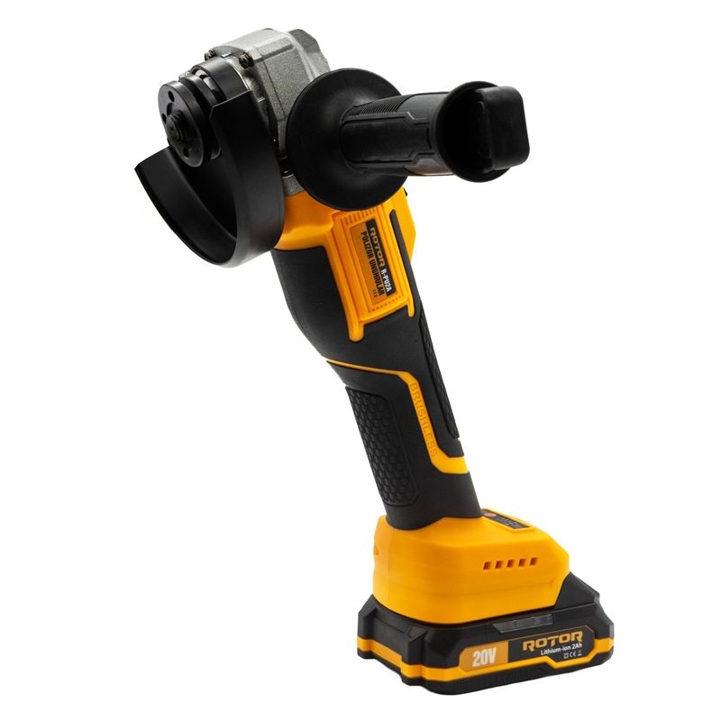 Casa si Gradina - Constructii - Scule electrice si accesorii - Polizoare - Polizor unghiular cu acumulator ROTOR R-PU2A 20V / 2Ah, brushless - Infinity.ro