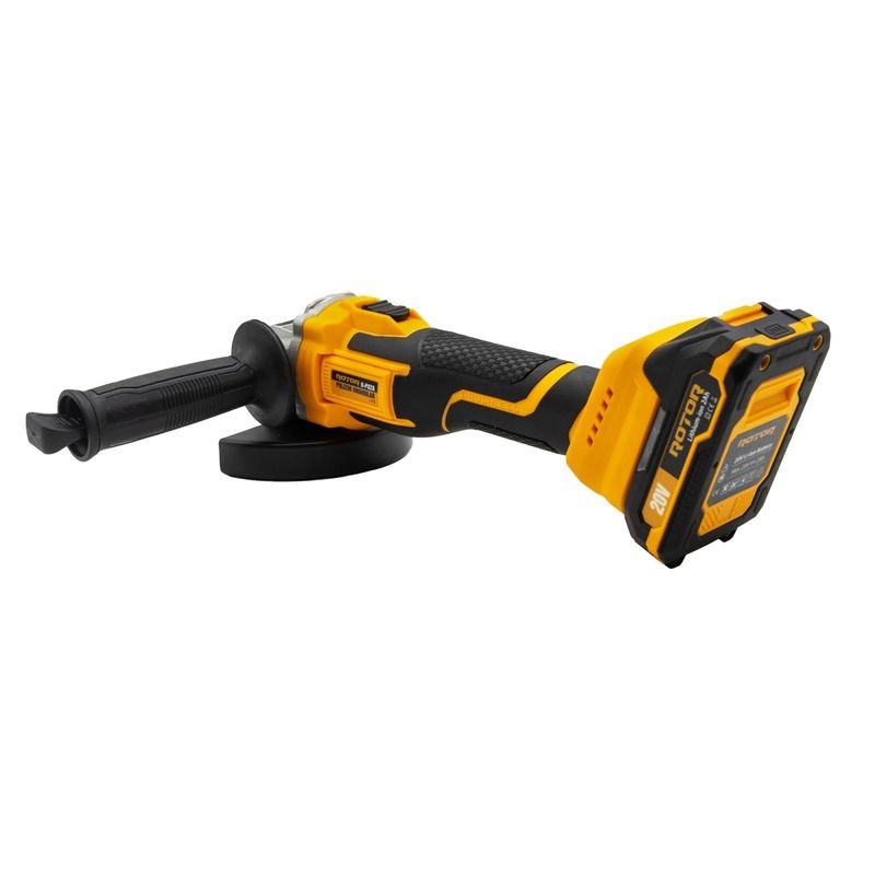 Casa si Gradina - Constructii - Scule electrice si accesorii - Polizoare - Polizor unghiular cu acumulator ROTOR R-PU2A 20V / 2Ah, brushless - Infinity.ro