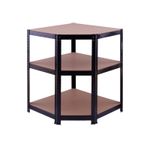 Casa si Gradina - Constructii - Depozitare, transport si protectie - Rafturi, fisete si vestiare - Raft de colt negru 70x45x180 cm pentru depozitare ROTOR - Infinity.ro