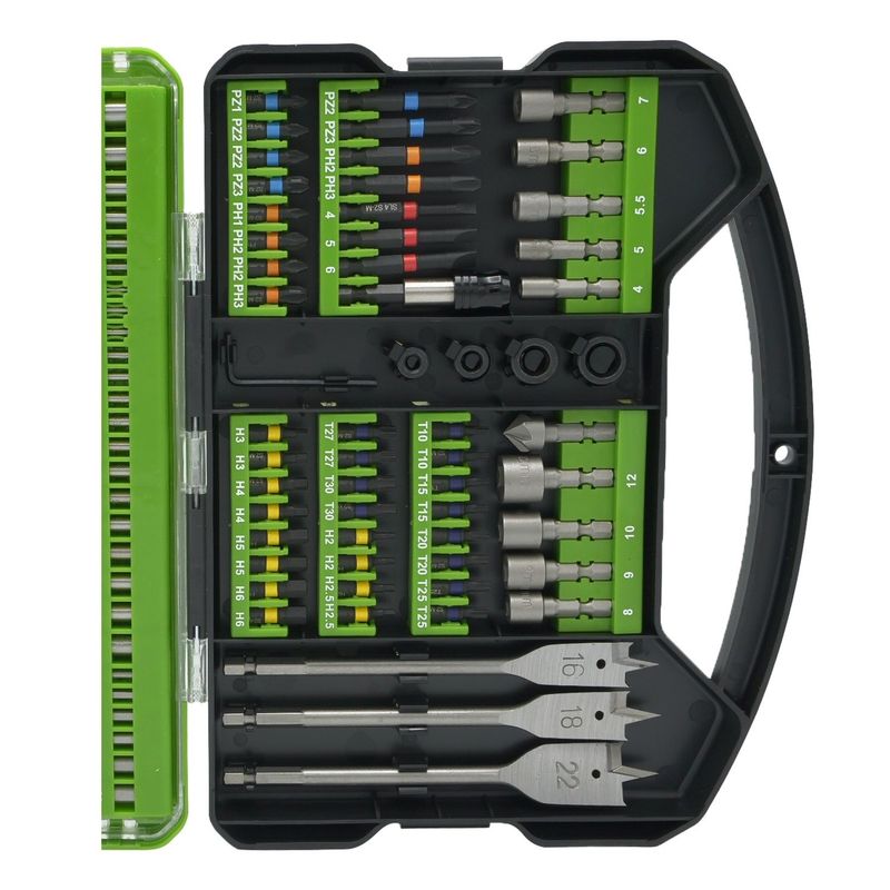 Casa si Gradina - Constructii - Scule electrice si accesorii - Seturi si accesorii pentru gaurit si insurubat - Set de biti PROCRAFT DBS-101, 101 piese - Infinity.ro