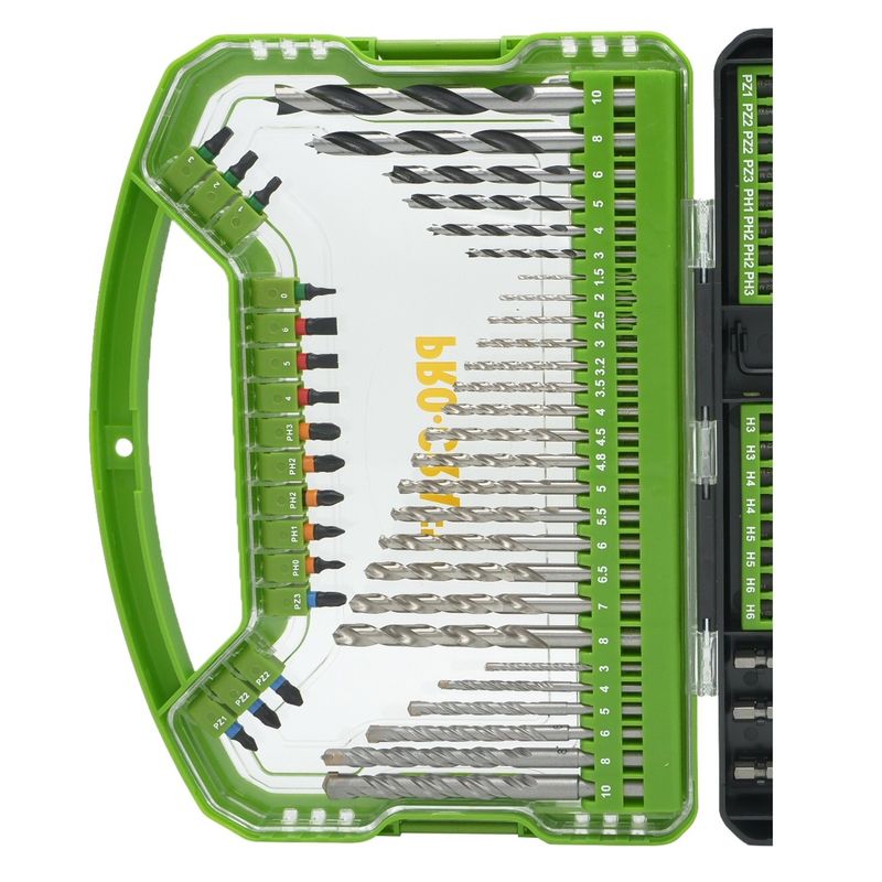 Casa si Gradina - Constructii - Scule electrice si accesorii - Seturi si accesorii pentru gaurit si insurubat - Set de biti PROCRAFT DBS-101, 101 piese - Infinity.ro