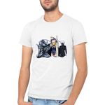 Fashion, accesorii si bijuterii - Barbati - Imbracaminte - Tricouri si bluze barbati - Tricou barbati Claymore Clare FMA Alphonse Tokyo Ghoul Manga, alb, marime 2XL - Infinity.ro