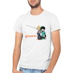 Fashion, accesorii si bijuterii - Barbati - Imbracaminte - Tricouri si bluze barbati - Tricou barbati Claymore Clare My Hero Academia Deku Anime Kage, alb, marime 2XL - Infinity.ro