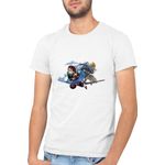 Fashion, accesorii si bijuterii - Barbati - Imbracaminte - Tricouri si bluze barbati - Tricou barbati Claymore Demons Kimetsu No Yaiba Boruto, alb, marime 2XL - Infinity.ro