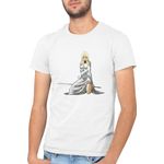 Fashion, accesorii si bijuterii - Barbati - Imbracaminte - Tricouri si bluze barbati - Tricou barbati Claymore Galatea Long Sword Roblox, alb, marime 2XL - Infinity.ro