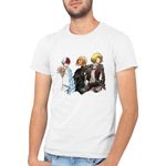 Fashion, accesorii si bijuterii - Barbati - Imbracaminte - Tricouri si bluze barbati - Tricou barbati Claymore Helen AOT Armin My Hero Academia, alb, marime 2XL - Infinity.ro