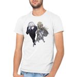 Fashion, accesorii si bijuterii - Barbati - Imbracaminte - Tricouri si bluze barbati - Tricou barbati Claymore Teresa Tokyo Ghoul Medieval Dead, alb, marime 2XL - Infinity.ro
