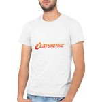 Fashion, accesorii si bijuterii - Barbati - Imbracaminte - Tricouri si bluze barbati - Tricou barbati Claymore Youkai Logo Otaku Knight Japan, alb, marime 2XL - Infinity.ro