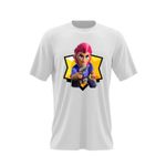 Fashion, accesorii si bijuterii - Barbati - Imbracaminte - Tricouri si bluze barbati - Tricou barbati Colt Brawl Stars Fortnite, alb, marime 2XL - Infinity.ro