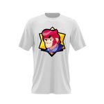 Fashion, accesorii si bijuterii - Barbati - Imbracaminte - Tricouri si bluze barbati - Tricou barbati Colt Face Brawl Stars, alb, marime 2XL - Infinity.ro