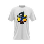 Fashion, accesorii si bijuterii - Barbati - Imbracaminte - Tricouri si bluze barbati - Tricou barbati Crow Minecraft Brawl Stars, alb, marime 2XL - Infinity.ro