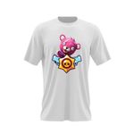 Fashion, accesorii si bijuterii - Barbati - Imbracaminte - Tricouri si bluze barbati - Tricou barbati Cuddle Leader Fortnite Brawl Stars, alb, marime 2XL - Infinity.ro