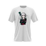 Fashion, accesorii si bijuterii - Barbati - Imbracaminte - Tricouri si bluze barbati - Tricou barbati Danganronpa Peko Pekoyama Killing Harmony Sprite, alb, marime 2XL - Infinity.ro