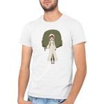 Fashion, accesorii si bijuterii - Barbati - Imbracaminte - Tricouri si bluze barbati - Tricou barbati DanMachi Liliruca Arde Huge Bag Orario Anime Meme, alb, marime 2XL - Infinity.ro