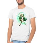 Fashion, accesorii si bijuterii - Barbati - Imbracaminte - Tricouri si bluze barbati - Tricou barbati DanMachi Ryuu Lion Funimation Forest Light Novel, alb, marime 2XL - Infinity.ro