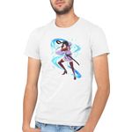Fashion, accesorii si bijuterii - Barbati - Imbracaminte - Tricouri si bluze barbati - Tricou barbati DanMachi Yamato Mikoto Japanese Mood Katana Samurai, alb, marime 2XL - Infinity.ro