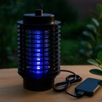Casa si Gradina - Gradinarit si plante - Intretinere gradina - Articole daunatori gradina - Lampa electrica anti-insecte cu LED si alimentare USB, 11x23 cm, Koopman - Infinity.ro