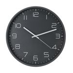 Casa si Gradina - Decoratiuni - Ceasuri - Ceas de perete antracit cu cifre albe 3D, 30 cm, design modern - Infinity.ro