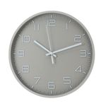 Casa si Gradina - Decoratiuni - Ceasuri - Ceas de perete gri cu cifre albe 3D, 30 cm, design modern - Infinity.ro