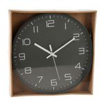 Casa si Gradina - Decoratiuni - Ceasuri - Ceas de perete antracit cu cifre albe 3D, 30 cm, design modern - Infinity.ro