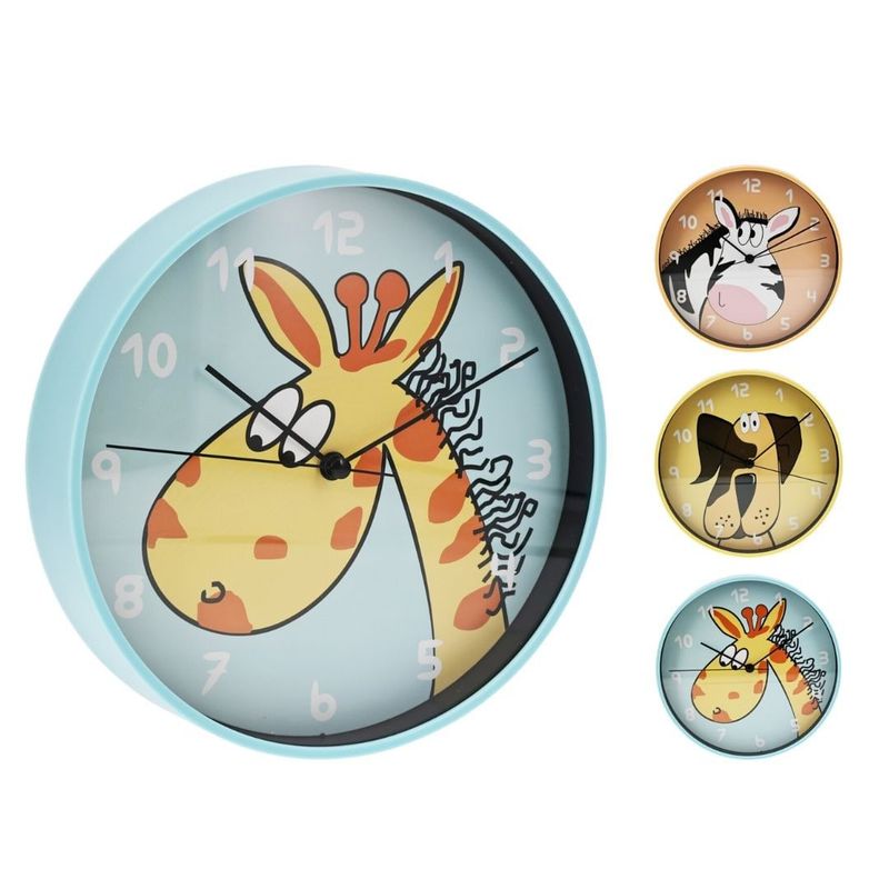 Casa si Gradina - Decoratiuni - Ceasuri - Ceas de perete pentru camera copilului, 20,3 cm, model zebra - Infinity.ro
