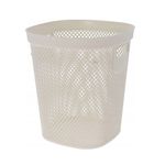 Casa si Gradina - Mobilier - Organizare si depozitare - Cosuri de gunoi - Cos de gunoi 12.5L, din plastic reciclat, model perforat, alb - Infinity.ro