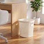 Casa si Gradina - Mobilier - Organizare si depozitare - Cosuri de gunoi - Cos de gunoi 12.5L, din plastic reciclat, model perforat, alb - Infinity.ro