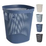 Casa si Gradina - Mobilier - Organizare si depozitare - Cosuri de gunoi - Cos de gunoi 12.5L, din plastic reciclat, model perforat, albastru - Infinity.ro