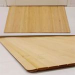 Casa si Gradina - Textile si covoare - Covoare - Covorase intrare - Covoras flexibil, anitderapant, din bambus natur inchis, 80X50cm - Infinity.ro