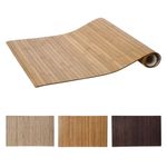 Casa si Gradina - Textile si covoare - Covoare - Covorase intrare - Covoras flexibil, anitderapant, din bambus natur inchis, 80X50cm - Infinity.ro