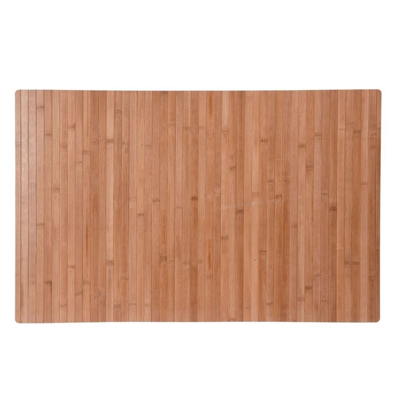 Casa si Gradina - Textile si covoare - Covoare - Covorase intrare - Covoras flexibil, anitderapant, din bambus natur inchis, 80X50cm - Infinity.ro