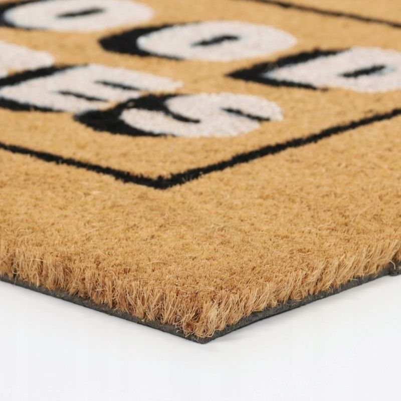 Casa si Gradina - Textile si covoare - Covoare - Covorase intrare - Covor intrare din fibra de cocos 39x59 cm, cu mesaj Good Vibes Only - Infinity.ro