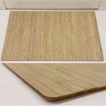 Casa si Gradina - Textile si covoare - Covoare - Covorase intrare - Covoras flexibil, anitderapant, din bambus natur deschis, 80X50cm - Infinity.ro