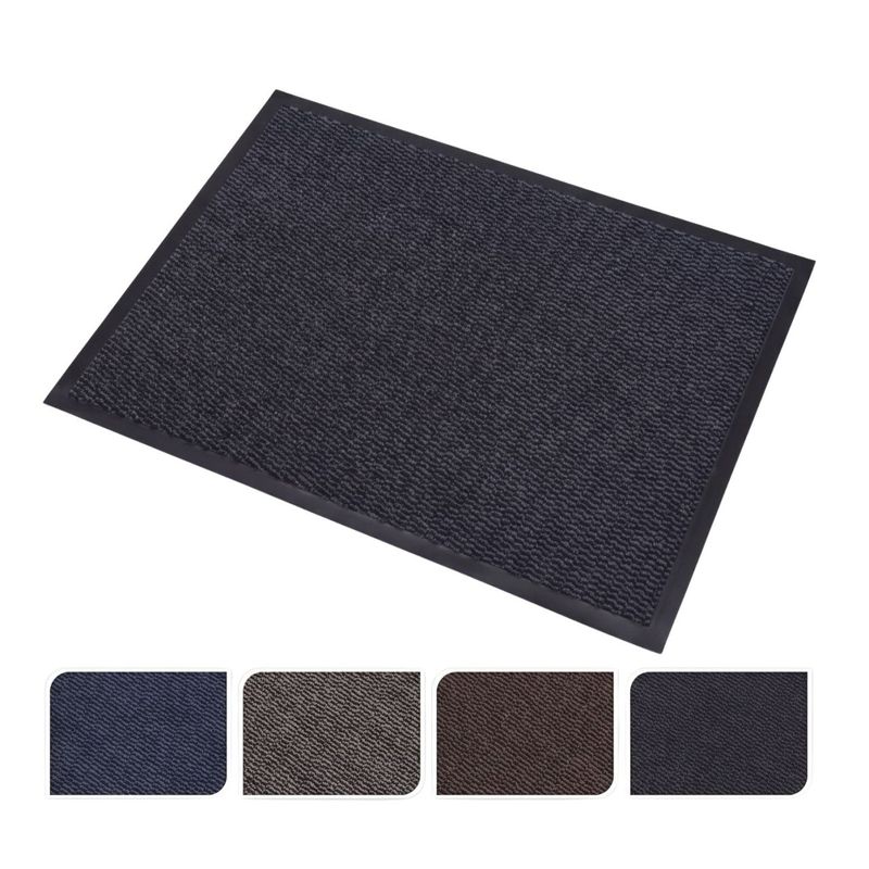 Casa si Gradina - Textile si covoare - Covoare - Covorase intrare - Covor de intrare, Lisa, 60x80 cm, negru - Infinity.ro