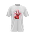 Fashion, accesorii si bijuterii - Barbati - Imbracaminte - Tricouri si bluze barbati - Tricou barbati Darling in the FranXX Zero Two DarlinFra, alb, marime 2XL - Infinity.ro